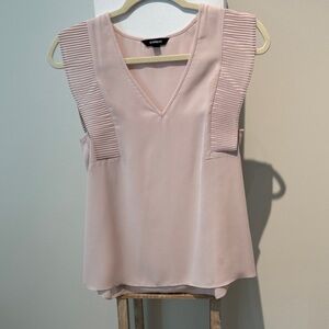 Express Women's Blush V-Neck Blouse